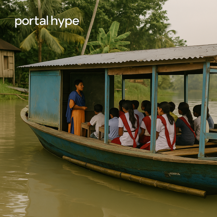 A revolução das escolas flutuantes em Bangladesh: como a arquitetura está respondendo às mudanças climáticas